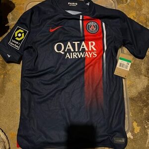Paris Saint-Germain Navy and Red Jersey